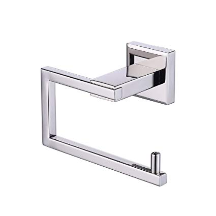 Kes Bathroom Toilet Paper Holder Wall Mount Polished SUS 304 Stainless Steel, A2470