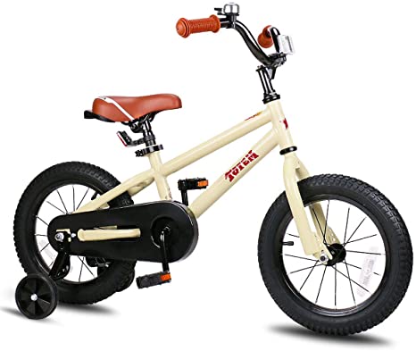 JOYSTAR Totem Kids Bike with Training Wheels for 12 14 16 inch Bike, Kickstand for 18 inch Bike (Blue Ivory Red Orange Pink Green)