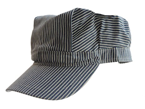 Child's Blue Engineer Train Conductor Hat