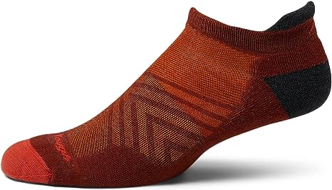 Darn Tough Vermont Run No Show Tab Ultra-Lightweight with Cushion Chestnut LG (US 10-12)