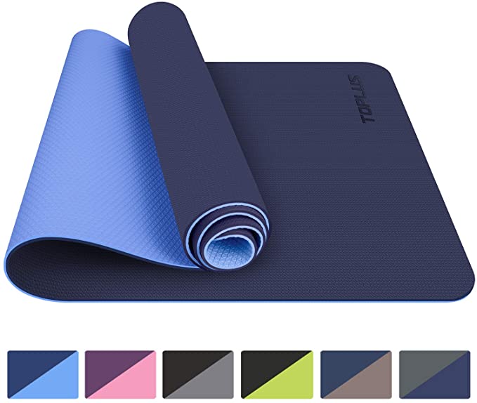 TOPLUS Gymnastics Mat, Yoga Mat, Padded & Non-Slip for Fitness Pilates & Gymnastics with Carry Strap - Dimensions 183 cm Length 61 cm Width