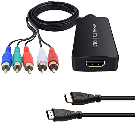 Component to HDMI Converter, YPBPR to HDMI Converter, HDMI to YPbPr Converter HDMI to Component Converter (Male Component to HDMI Converter)