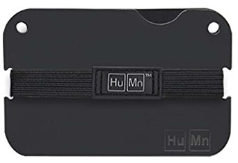 HuMn Mens Wallet Mini Matte Black-One Size