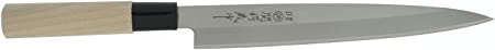 JapanBargain 1553, Japanese Sushi Chef Knife Yanagiba Sashimi Knife High Carbon Stainless Steel Blade 240mm Made in Japan, 9-1/2 inch