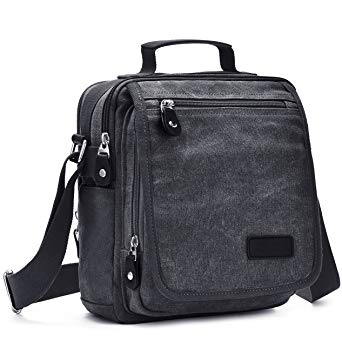 GRM Messenger Bag for Men, Canvas Crossbody Bags Vintage Mens Shoulder Bag for Travel Work School