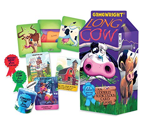 Gamewright  Long Cow - an Udderly Ridiculous Card Game