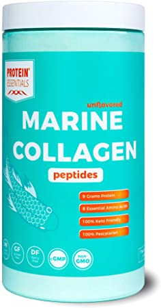 Marine Collagen Peptides (10.6oz) - 9g Protein, 18 Total Amino Acids - from Whitefish to Support Joints, Skin, Hair, Nails, Digestive Health - Protein Essentials - Unflavored