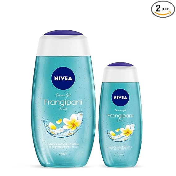 Nivea Frangipani and Oil Shower Gel, 250ml & 125ml