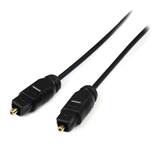 StarTech.com THINTOS3 Toslink SPDIF Optical Digital Audio Cable - 3 Feet