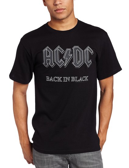 Impact Men's AC/DC Back In Black Short-Sleeve T-Shirt