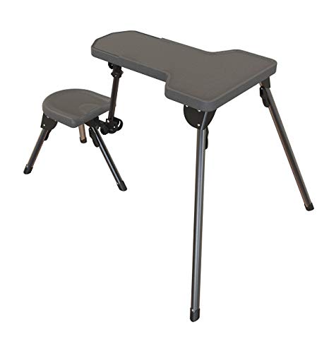 Caldwell Stable Table Lite Ambidextrous Fully Collapsible Rotating All-Weather Shooting Rest for Outdoor Range and Convenient Transport and Storage