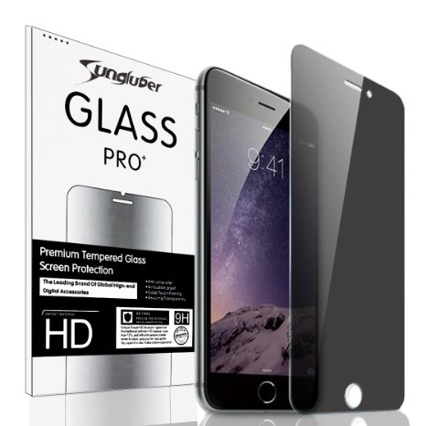 SungluberTM Ultra Slim Anti-Spy Privacy Tempered Glass Screen Protector Shield For iPhone 6 Plus 55 inch