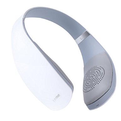 Leme EB30A Wireless Bluetooth Headset, bluetooth 4.1 over the ear headphone with microphone (White)