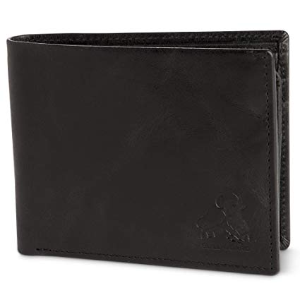 Bull Guard RFID Blocking Bifold Wallet For Men Soft Genuine Vintage Leather