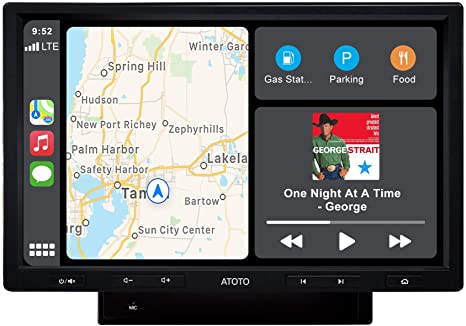 ATOTO F7 PE in-Dash Video Receiver - CarPlay & Android Auto Receiver with Bluetooth, Phone Mirroring (Auto Link),Phone Charge,USB/SD Playback (Read up to 2TB Storage) (F7G210PE,10in Floating Display)