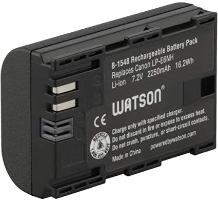 Watson LP-E6NH Lithium-Ion Battery Pack (7.2V, 2250mAh)