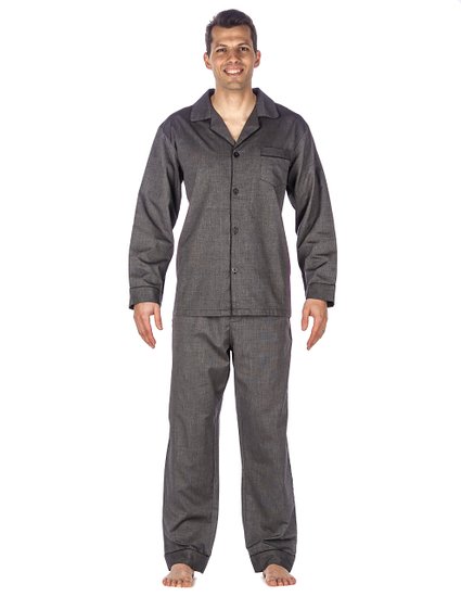 Noble Mount Men's Cotton Woven Pajama Sleepwear Set