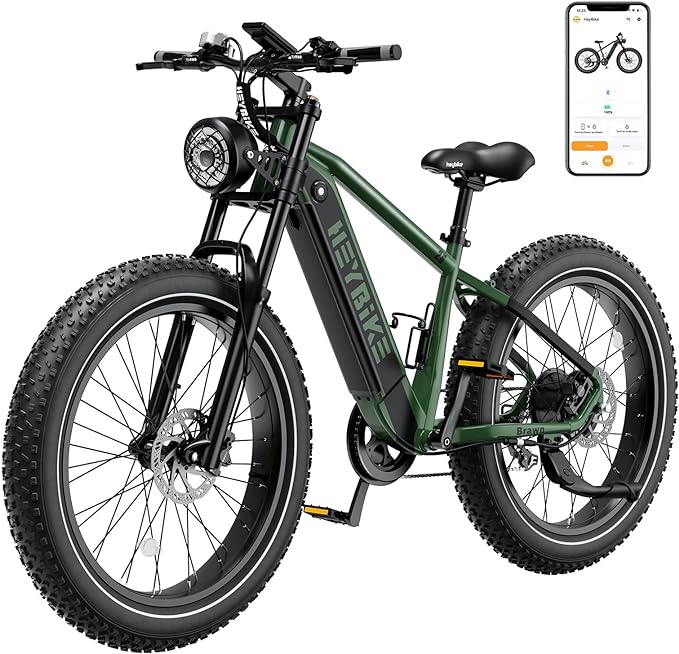 Jasion Heybike Brawn Electric Bike for Adults 750W Motor, 28MPH Max Speed, Hydraulic Front Fork