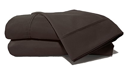 D. Charles Luxury Microfiber Sheets with Near Cotton Finish and 2 Extra Bonus Pillowcases (Dark Chocolate, Full)