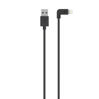 Belkin Apple MFi Certified 4-Foot 90 Degree Lightning to USB Charge Sync Cable for iPhone 6S  6S Plus iPhone 6  6 Plus iPhone SE iPhone 5  5S 5c and iPod touch 5th Gen Black