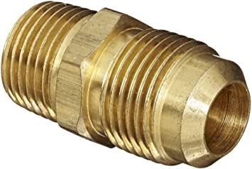 Anderson Metals 54048 Brass Tube Fitting, Half-Union, 5/8" Flare x 1/2" Male Pipe