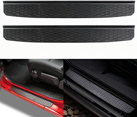 YOCTM Car Accessories Door Sill Protector Plate Nerf Bars Running Board Entry Guard Boards for Jeep Wrangler JL 2018 (2-Door)