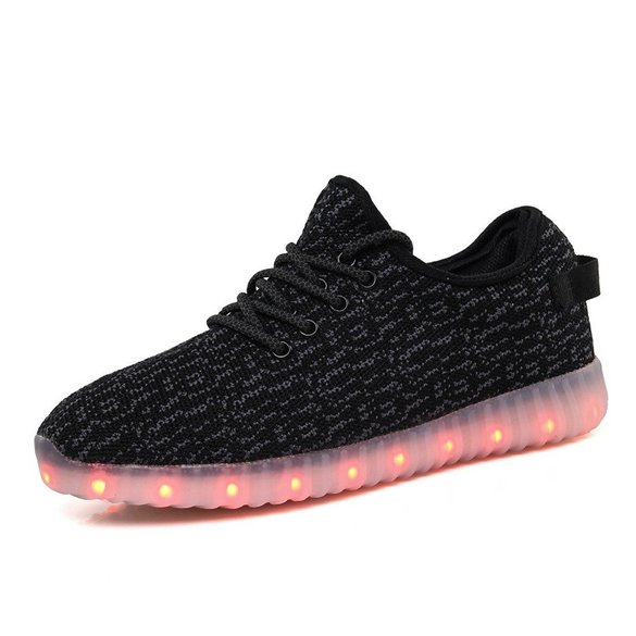 CAYANLAND LED Light Up Shoes Fashion Sneaker for Men Women Kids Boy Girls Slip-on with 11 Color Modes