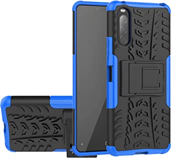 Labanema Case for Xperia 10 II, Heavy Duty Shock Proof Rugged Cover Dual Layer Armor Combo Protective Hard Case for Sony Xperia 10 II (Not fit Sony Xperia 1 II) - Blue