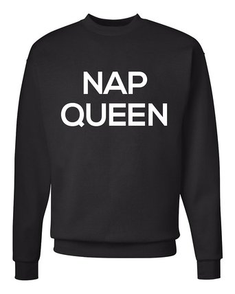 Nap Queen Unisex Mens Womens Crewneck Sweatshirt Jumper Pullover