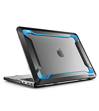 i-Blason Rugged Case for MacBook Pro 16 inch (2019 Release), Heavy Duty Shockproof Cover with Protective TPU Bumper for New MacBook Pro 16" with Touch Bar and Touch ID (Blue)