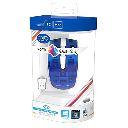 PDP Rock Candy Wireless Mouse - Blueberry Boom (904-002-NA-BL)