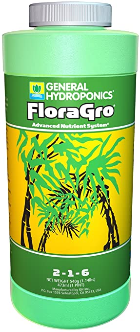 General Hydroponics GH1421 FloraGro, 1, Green fertilizers, 1, Natural