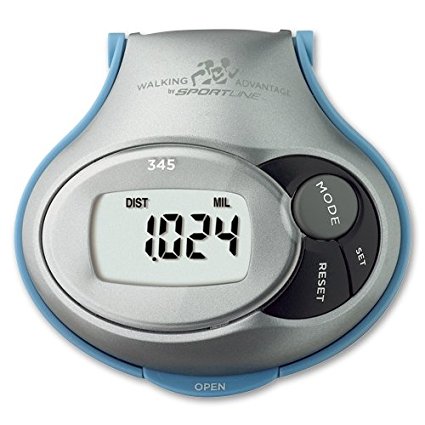 Sportline Fabrication Pedometer, Step and Distance, Displays Distance Traveled, Steps Taken, And Calories Burned