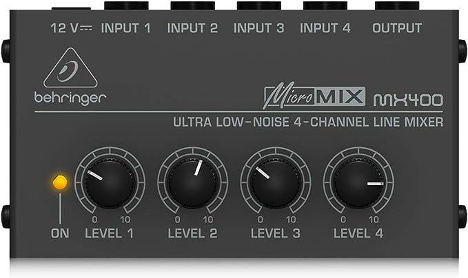 Behringer MICROMIX MX400Ultra Low-Noise 4 Channel Line Mixer