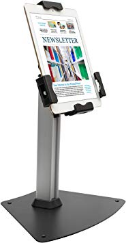 Kantek Tablet Kiosk Stand with Security Locking System, Table Mounted, for 7.9-10.1 Inch Tablets (TS950)