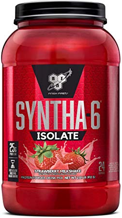 BSN SYNTHA-6 ISOLATE - Strawberry Milkshake, 2.01 lb (24 Servings)