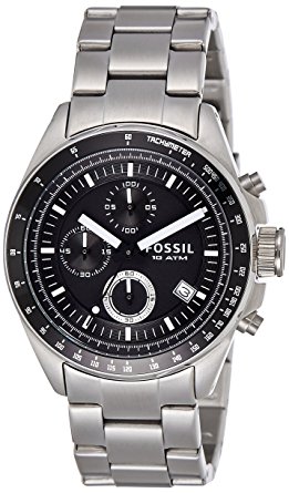 Fossil Decker Chronograph Analog Black Dial Men's Watch - CH2600IE