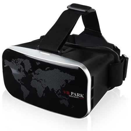 Zacro 3D VR Virtual Reality Glasses Headset for Screen Smartphone(4.0 - 6.0 inch - Black)