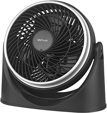 MVPower Turbo Fan 30W, 10.6InchWall Mounted Desk Fan with 3 Speed Settings, Quiet Air Circulator Fan Personal Cooling Fans for Home&Office