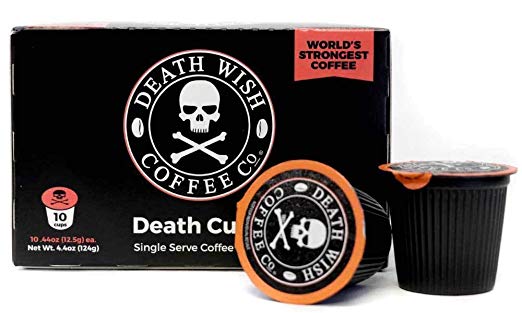 Death Wish Coffee Single Serve Capsule for Keurig K-Cup Brewers, USDA Certified Organic and Fair Trade, 10 Capsules