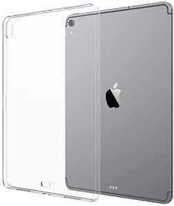 Asgens Clear Case for iPad Pro 12.9'' 2018, Transparent Silicone Case Flexible Soft TPU Silicone Protective Cover for 2018 iPad Pro 12.9 inch Model A1876/A1895/A1983/A2014