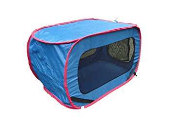 Dog Pet Cat Kennel Carrier Folding Portable Mesh Window for Auto Car Truck RV SUV