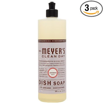 Mrs Meyers Dish Soap Lavender 16 Fluid Ounce Pack of 3