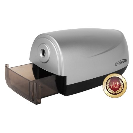Electric Pencil Sharpener Fully Automatic For Home Office School Auto Grip Release and Stop Auto manual mechanical reverse feed Non Battery Sharpener Electronic Operated gives Sharp Pencils For Kids
