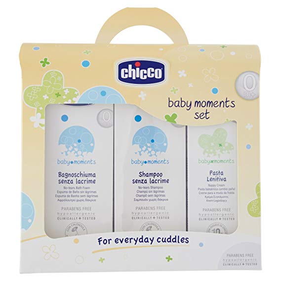 Chicco 3207 – Set of No-Tears Shower Gel and No-Tears Shampoo   Nappy Cream