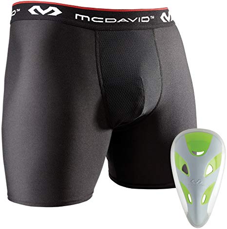 Mcdavid Boxer Short w/ Protective Flex Cup, Youth & Adult sizes