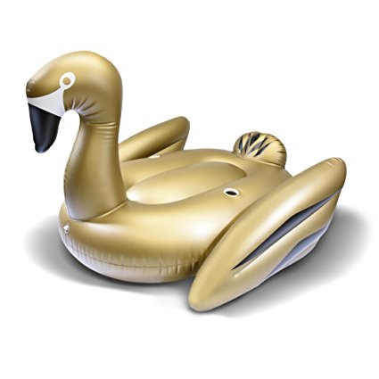 GoFloats Swan Voyage Giant Inflatable Swan, Premium Quality and Largest Size (for Adults and Kids)
