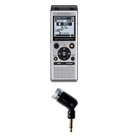 Adorama Olympus WS-852 Digital Voice Recorder, with Olympus ME-52 Noise-Cancellation Microphone