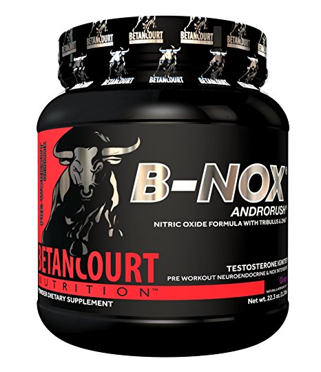 Betancourt Nutrition - B-NOX Androrush, Promotes A Better Pre-Workout By Supporting The Natural Testosterone Response To Exercise, Grape, 22.3 oz (35 Servings)