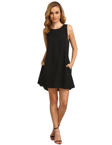 ROMWE Women's Summer Casual Sleeveless Crew Neck Cocktail Party Dress